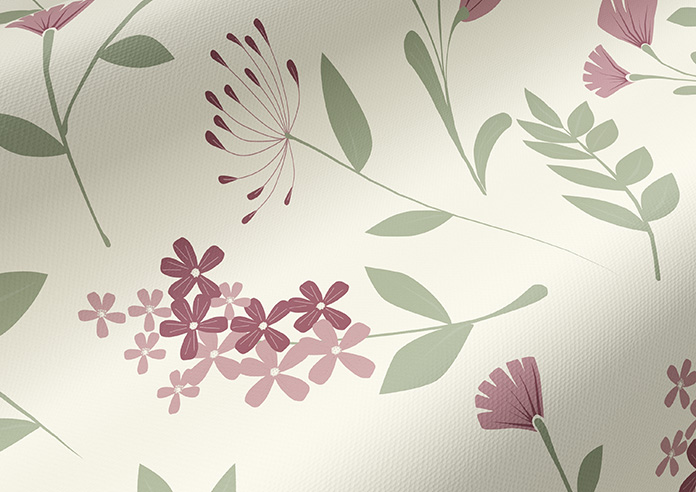 Retro Floral, Orchid Pink - Twist&Fit Roller Blind - Image 4